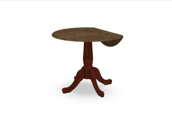 T09-42DPT 42-inch Customizable Round Drop Leaf Table - Image 15