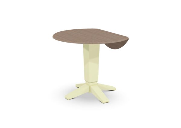T09-42DPT 42-inch Customizable Round Drop Leaf Table - Image 6