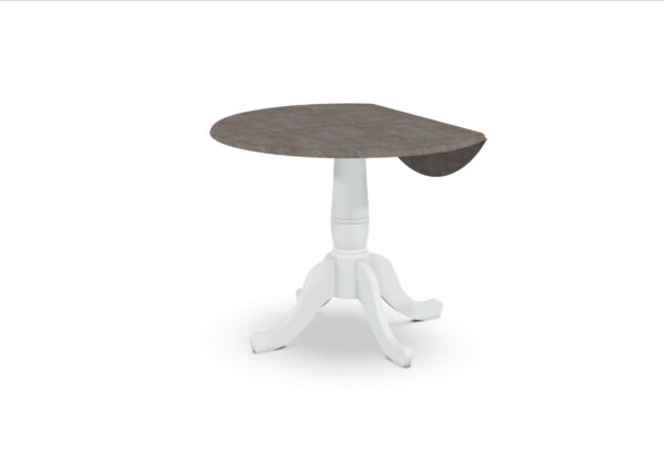 T105-42DPT 42-inch Customizable Round Drop Leaf Table - Image 24