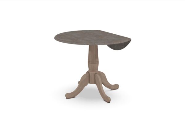T105-42DPT 42-inch Customizable Round Drop Leaf Table - Image 25