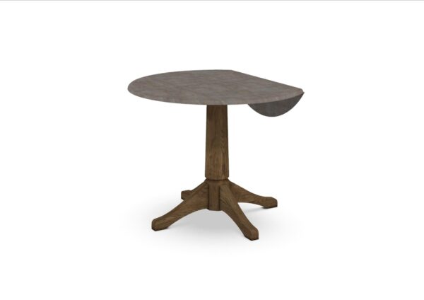 T105-42DPT 42-inch Customizable Round Drop Leaf Table - Image 15
