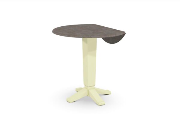 T105-42DPT 42-inch Customizable Round Drop Leaf Table - Image 12
