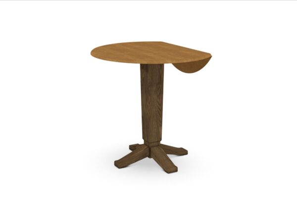 T45-42DPT 42-inch Customizable Round Drop Leaf Table - Image 11