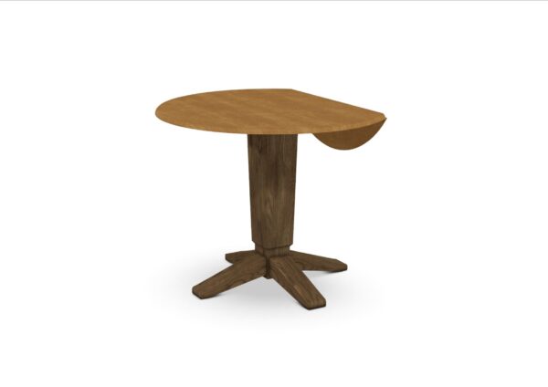 T45-42DPT 42-inch Customizable Round Drop Leaf Table - Image 7