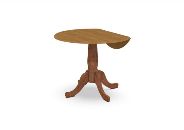 T45-42DPT 42-inch Customizable Round Drop Leaf Table - Image 25