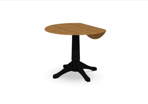 T45-42DPT 42-inch Customizable Round Drop Leaf Table - Image 13