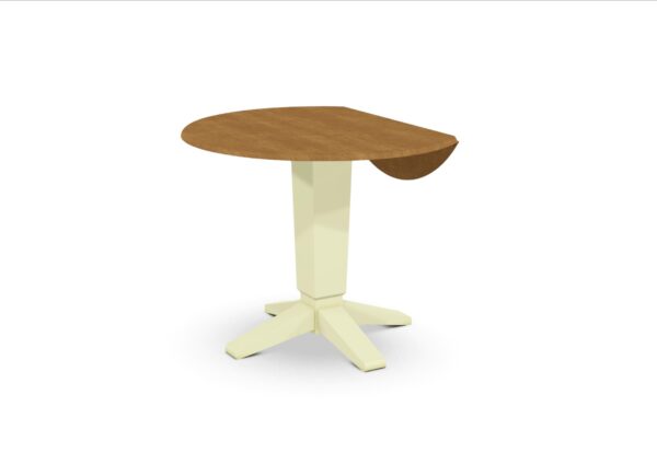 T45-42DPT 42-inch Customizable Round Drop Leaf Table - Image 6