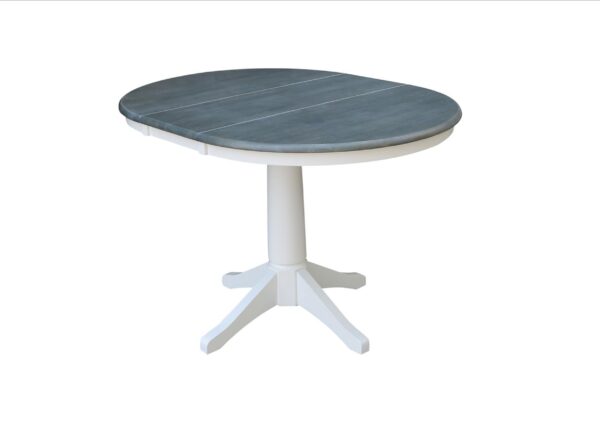 T05-36RXT 36" Customizable Extension Table Heather Gray/White - Image 5