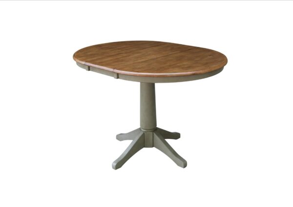 T41-36RXT 36" Customizable Extension Table in Hickory/Stone - Image 5