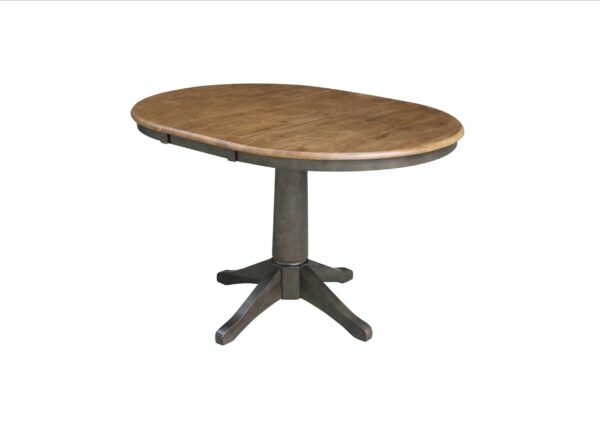 T45-36RXT 36" Customizable Extension Table in Hickory/Coal - Image 5