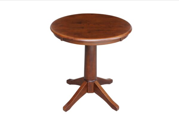 T581-30RT 30" Customizable Round Table in Espresso - Image 5