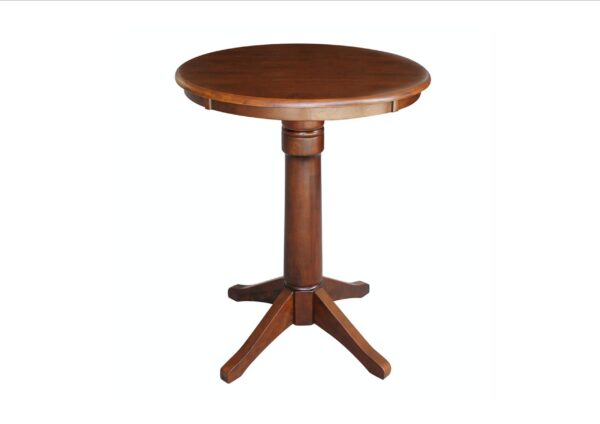 T581-30RT 30" Customizable Round Table in Espresso - Image 4