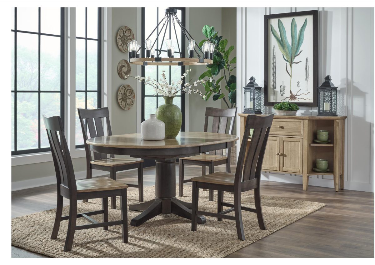 Rivermont Butterfly Leaf Table with Ava Chairs (T64-4848XBT-Ci64-13) 