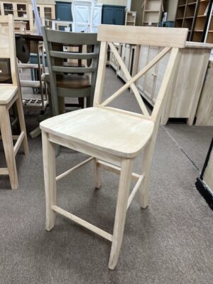 S-6132 Clearance X Back Counter Stool