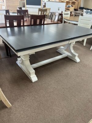 Clearance T05-4078X Sonoma Extension Table in Heather Gray and White
