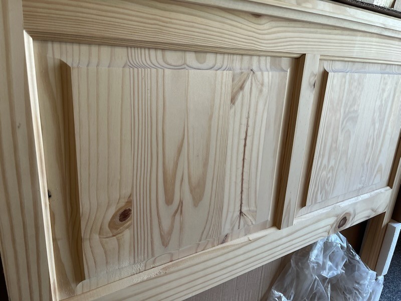 Clearance Pine Twin Panel Headboard - Image 2