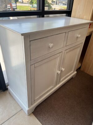 B28-2 Clearance Two Door Buffet for Kitchen Storage in Chalk Finish