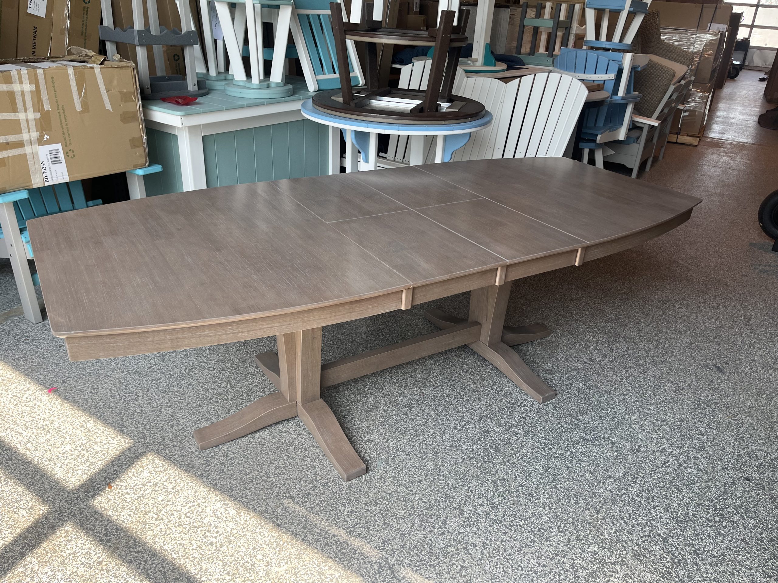 Clearance T09-4096XXT/B Milano Double Butterfly Leaf Extension Table - Image 5