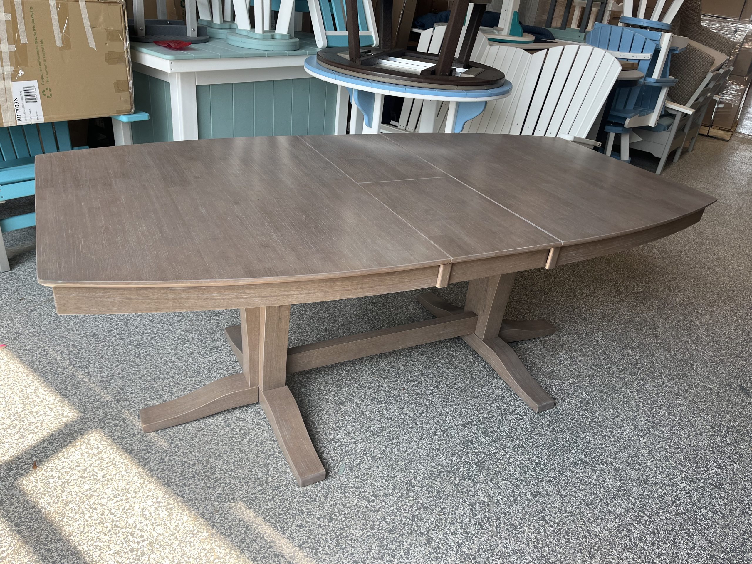 Clearance T09-4096XXT/B Milano Double Butterfly Leaf Extension Table - Image 4