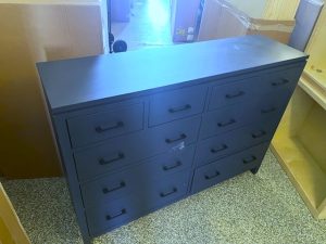 63101 Clearance Alder Two West 10 Drawer Dresser in Navy Blue